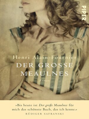 cover image of Der grosse Meaulnes